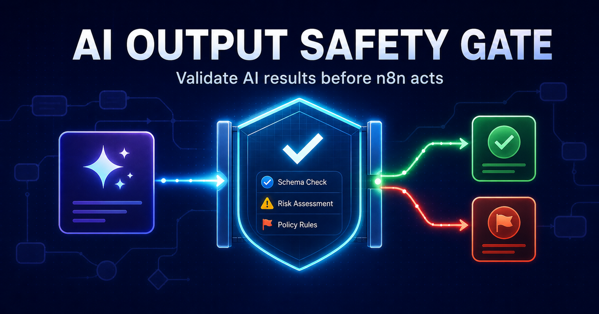 AI Output Safety Gate for n8n — Course + Workflow